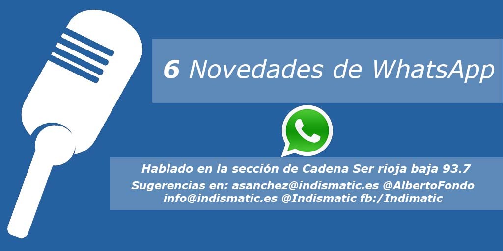 6 Novedades de WhatsApp 