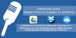 Diferencias entre Google Drive vs Dropbox vs OneDrive