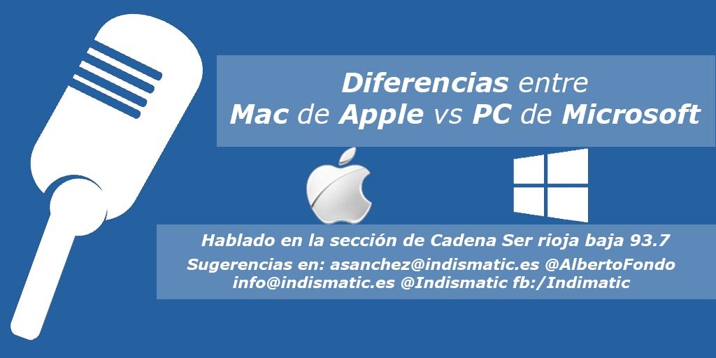 Diferencias entre Mac de Apple vs PC de Microsoft