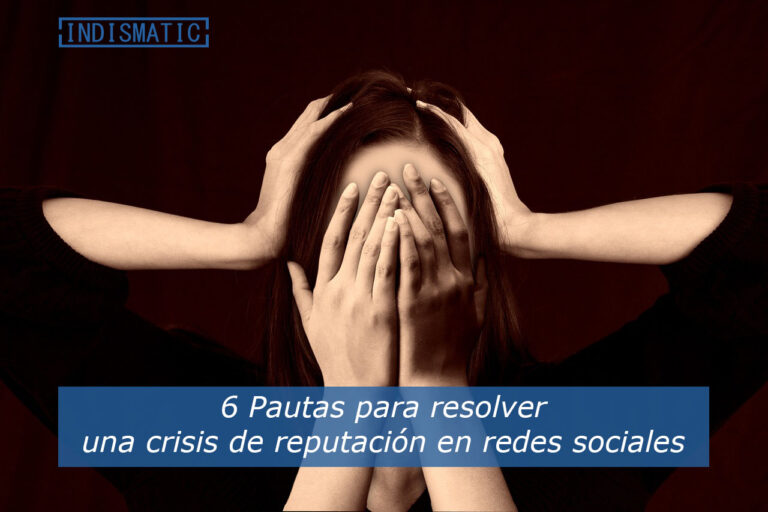 6 Pautas para resolver una crisis de reputación en redes sociales Ante una crisis de reputación online la manera en la que se proceda ha de ser para salir reforzados y que no afecte al futuro de la marca personal o empresa que la haya sufrido. Para gestionar de la mejor manera una crisis en redes sociales, deberíamos mantener las siguientes pautas.