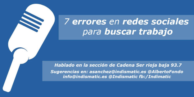 7 errores en redes sociales para buscar trabajo 7 errores en redes sociales para buscar trabajo
