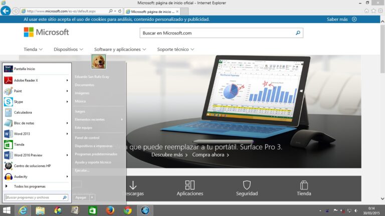 MenuInicioWin8 menu de inicio clasico