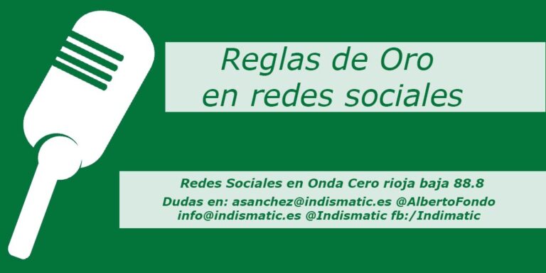 Reglas de oro en redes sociales
