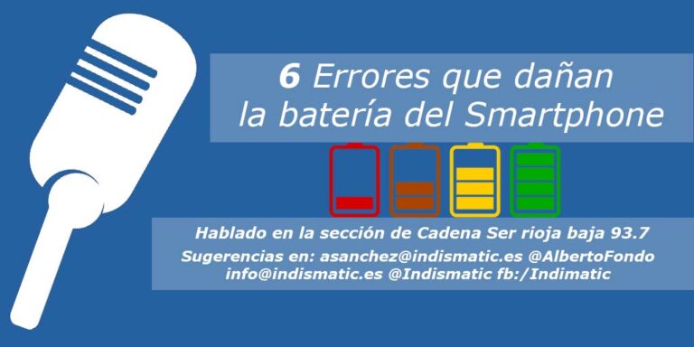6 Errores que dañan la batería del Smartphone 6 Errores que dañan la batería del Smartphone