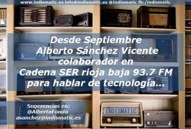 Sección Tecnológica en Cadena Ser rioja de Alberto Sánchez